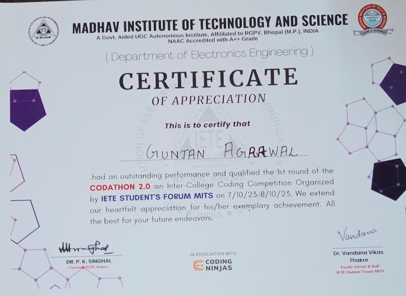Codathon - Inter College Coding Competition