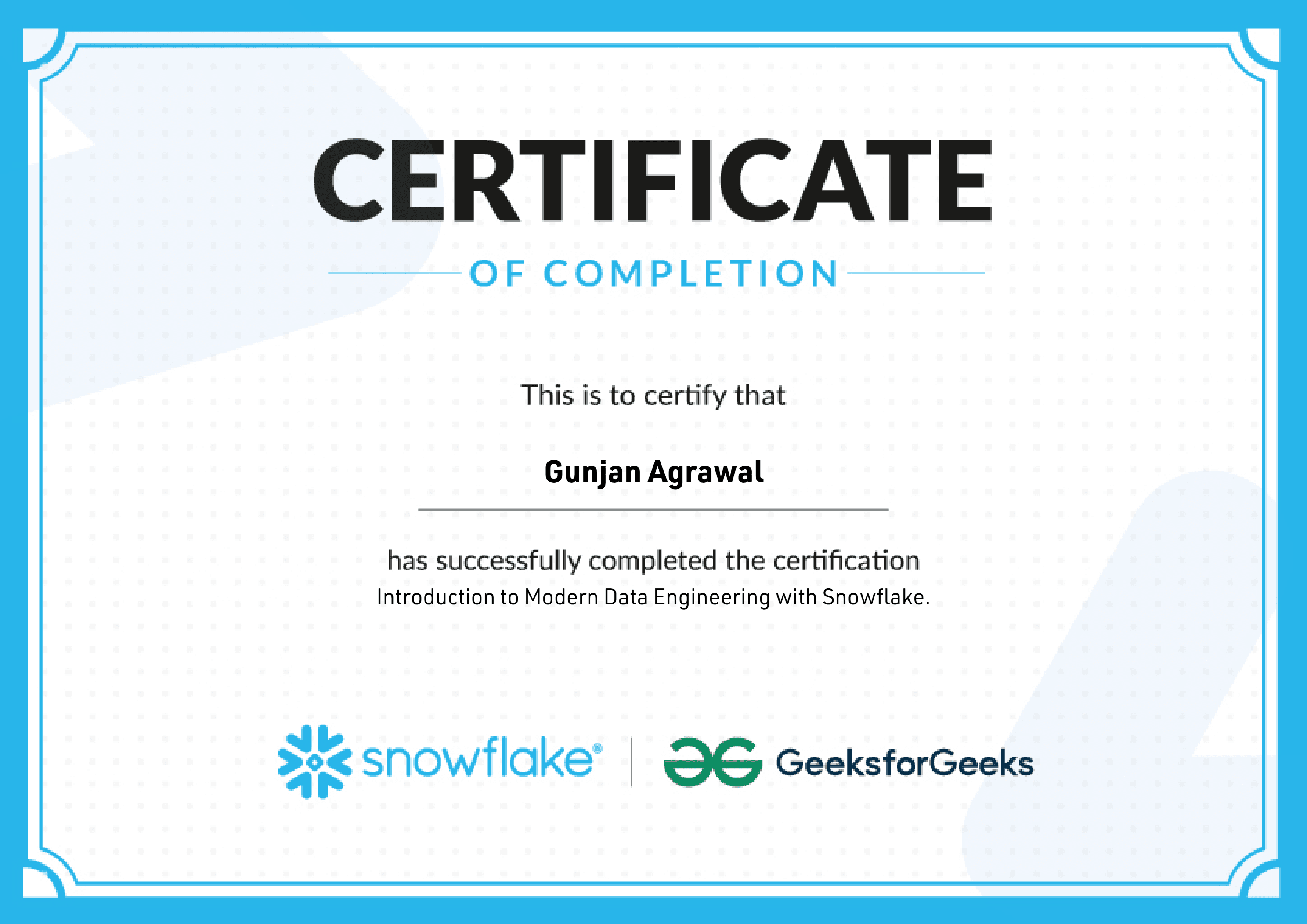 Introduction to Modern Data Engineering with Snowflake